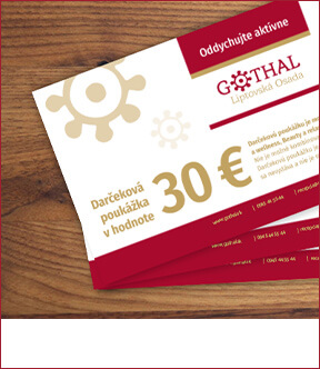 Darčeková poukážka v hodnote 30€