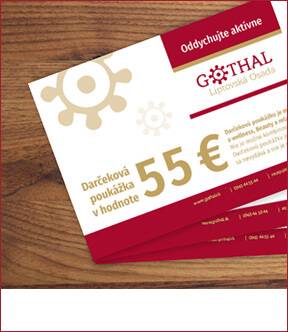 Darčeková poukážka v hodnote 55€